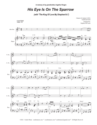 His Eye Is On The Sparrow (with "The King Of Love My Shepherd Is") (Duet for Soprano and Alto Sax)