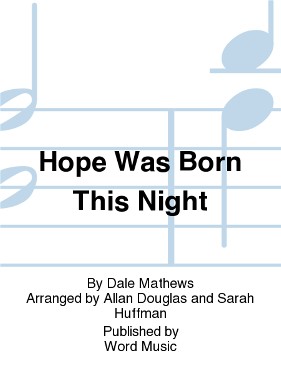 Hope Was Born This Night - Accompaniment Video Unison Choir scores gallery preview page 1
