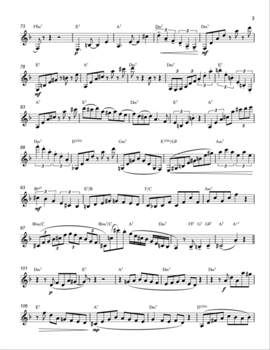 Armando's Rhumba Armando's Rhumba Clarinet Solo scores gallery preview page 3