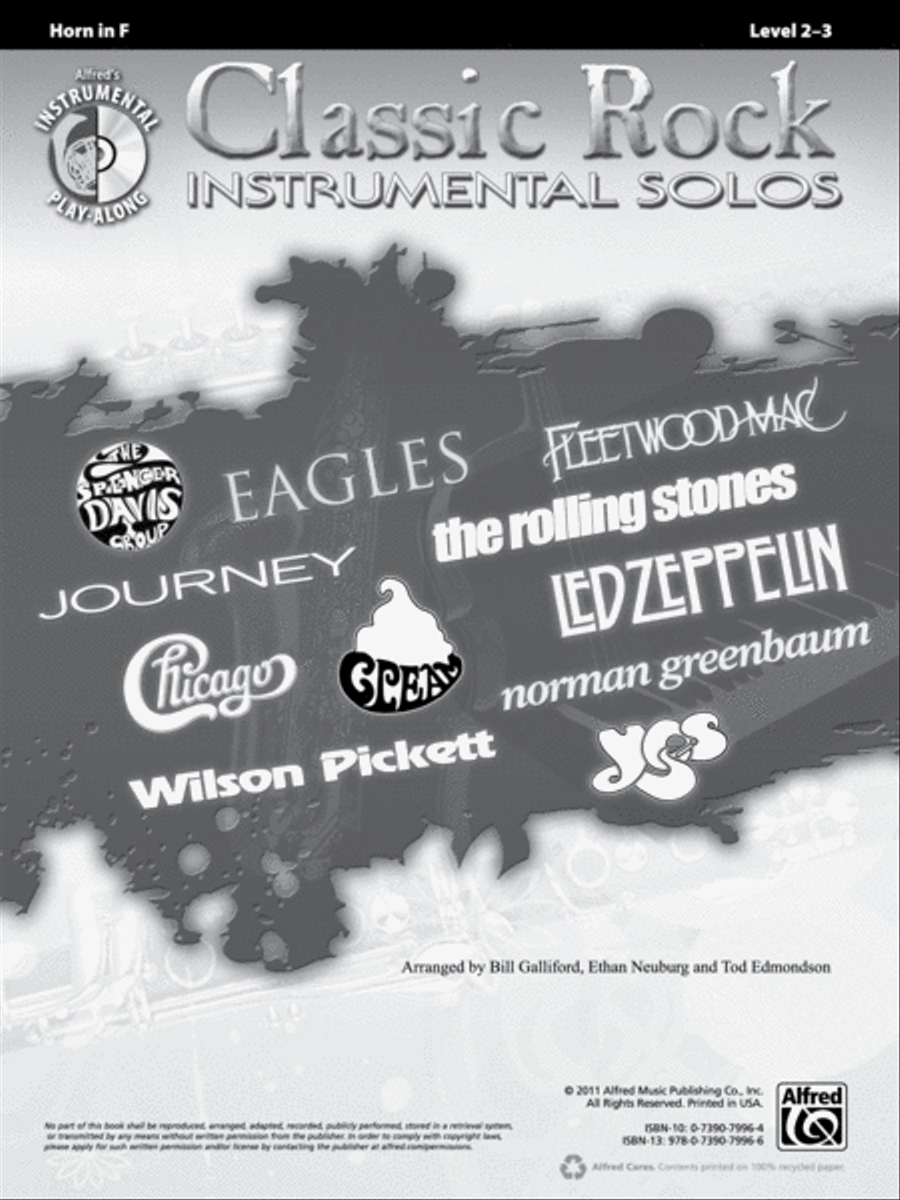 Classic Rock Instrumental Solos Horn Solo scores gallery preview page 2