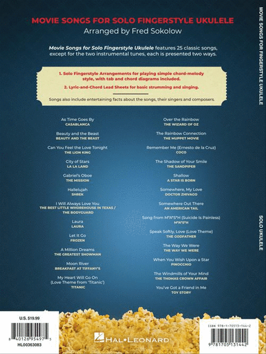 Movie Songs for Solo Fingerstyle Ukulele Ukulele scores gallery preview page 10