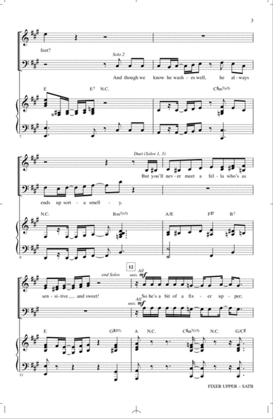 Fixer Upper (from Disney's Frozen) (arr. Audrey Snyder) 4-Part scores gallery preview page 2