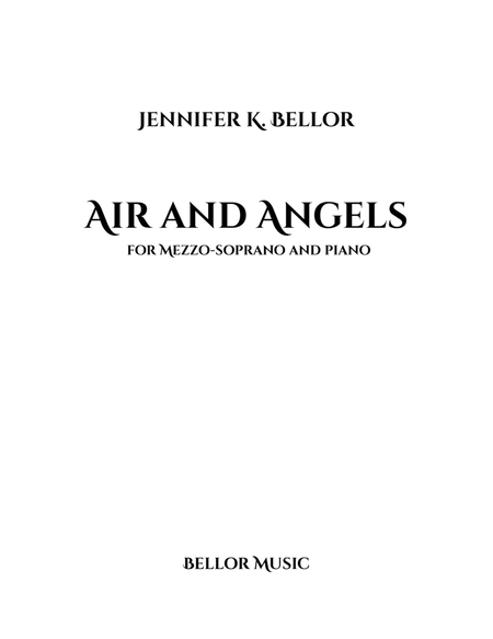 Air and Angels - mezzo-soprano/medium voice and piano with optional synth and electric bass image number null