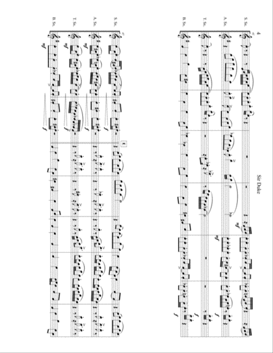 Sir Duke Woodwind Quartet scores gallery preview page 5