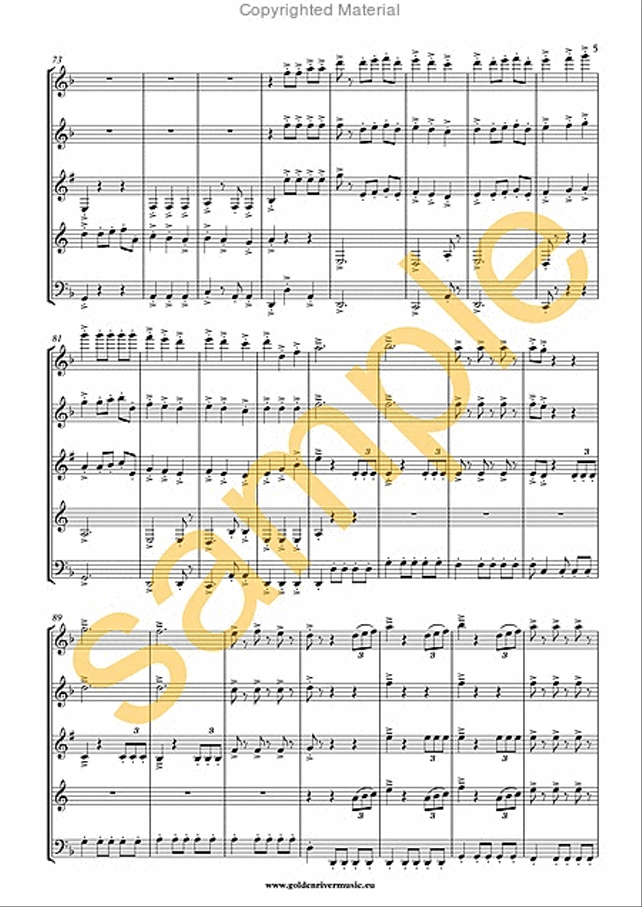 Pirates of the Caribbean Pirates of the Caribbean Woodwind Quintet scores gallery preview page 3