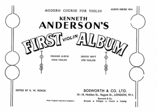 Kenneth Anderson: First Violin Album