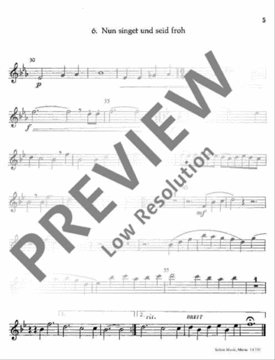 O Heiland, reiß die Himmel auf Choir scores gallery preview page 5