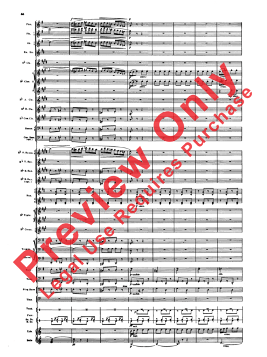 Armenian Dances, Part 1 Concert Band scores gallery preview page 47