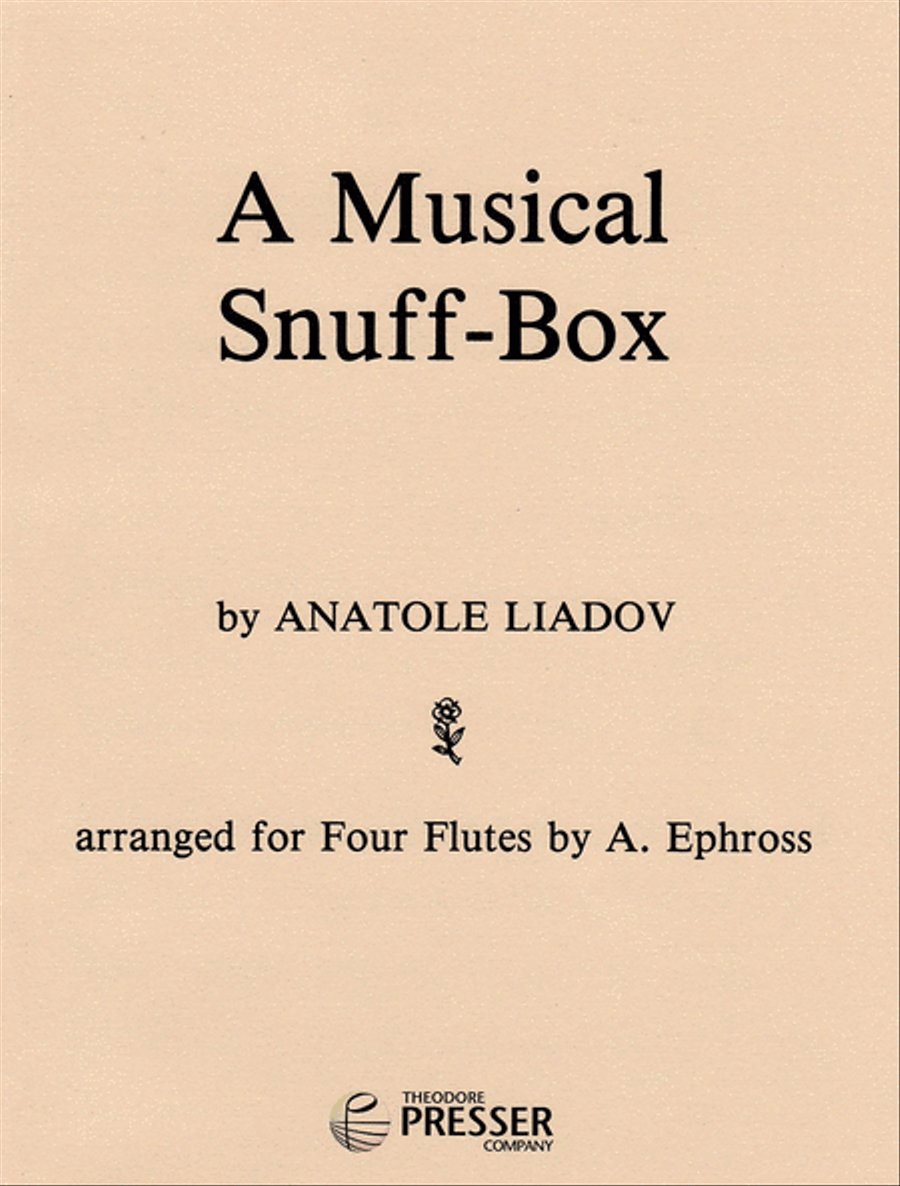 A Musical Snuff-Box Chamber Music scores gallery preview page 1