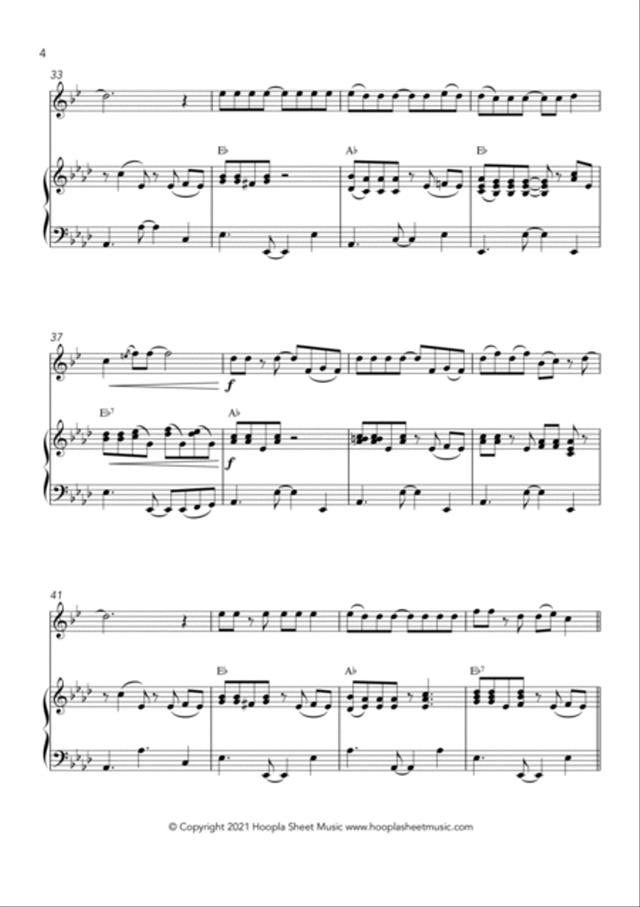 Jazzy Christmas Medley Clarinet Solo scores gallery preview page 4