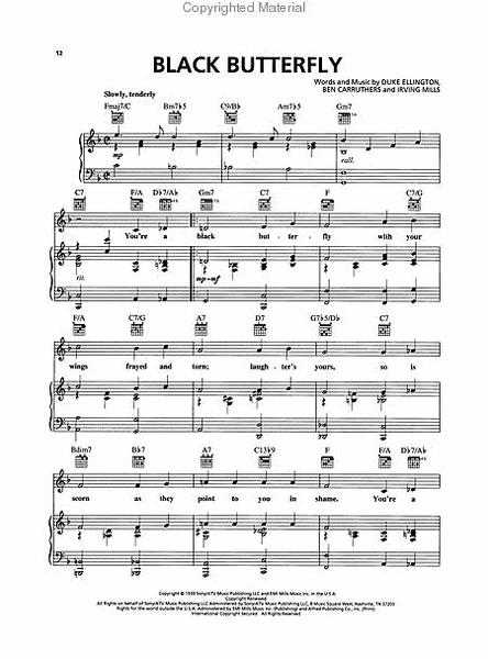 Duke Ellington Anthology by Duke Ellington Piano, Vocal, Guitar - Sheet Music