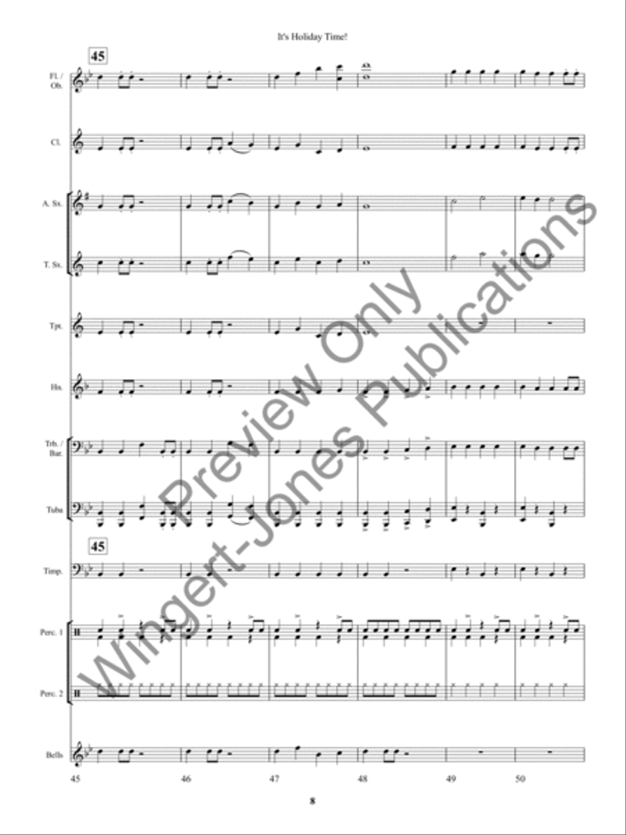 It's Holiday Time! Concert Band scores gallery preview page 12