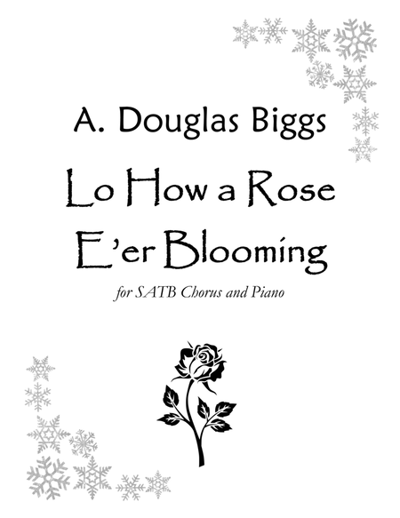 Lo How a Rose E'er Blooming for SATB Chorus and Piano image number null