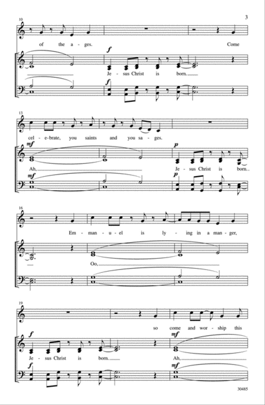 Gloria! Sing Praise! Alleluia! 4-Part scores gallery preview page 3