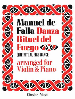 Book cover for Falla - Ritual Fire Dance For Violin/Piano