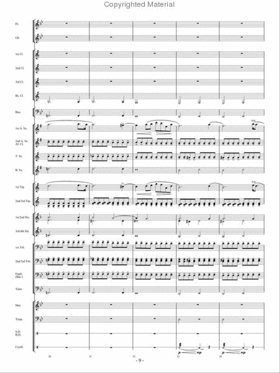 Prelude, Opus 28, No. 4 Concert Band scores gallery preview page 8