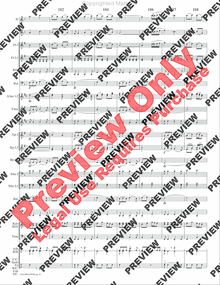 Illuminations Concert Band scores gallery preview page 29