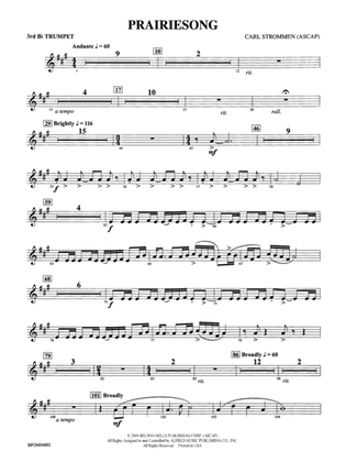 Prairiesong: 3rd B-flat Trumpet