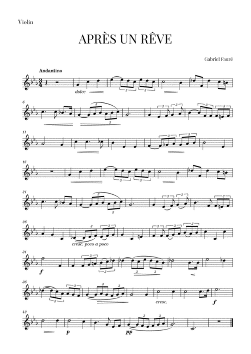 Fauré - Après un Rêve (for Violin) image number null