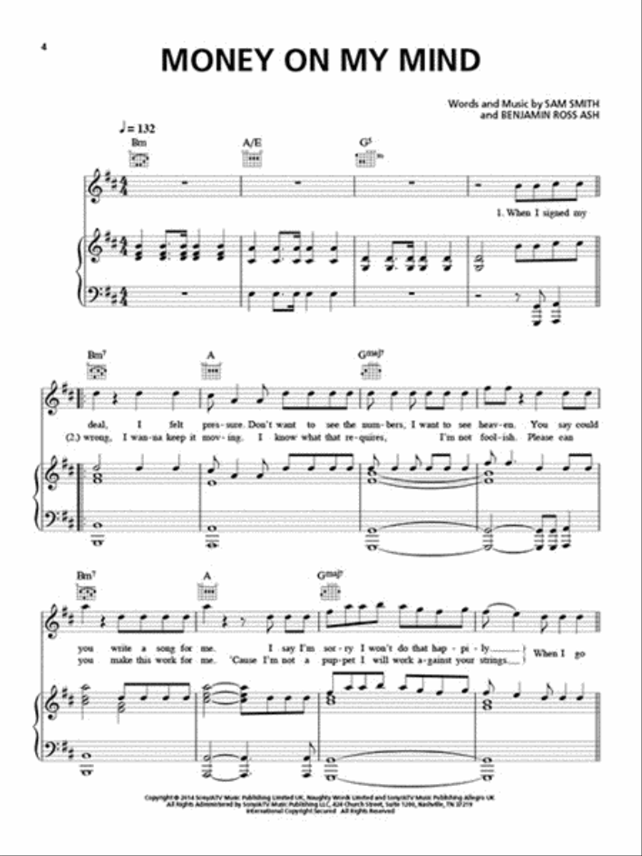 Sam Smith - In the Lonely Hour 3-Part scores gallery preview page 3