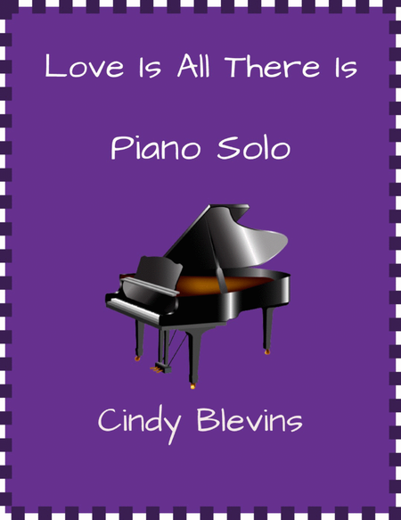 Love Is All There Is, original piano solo image number null