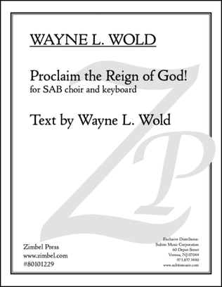 Proclaim the Reign of God!