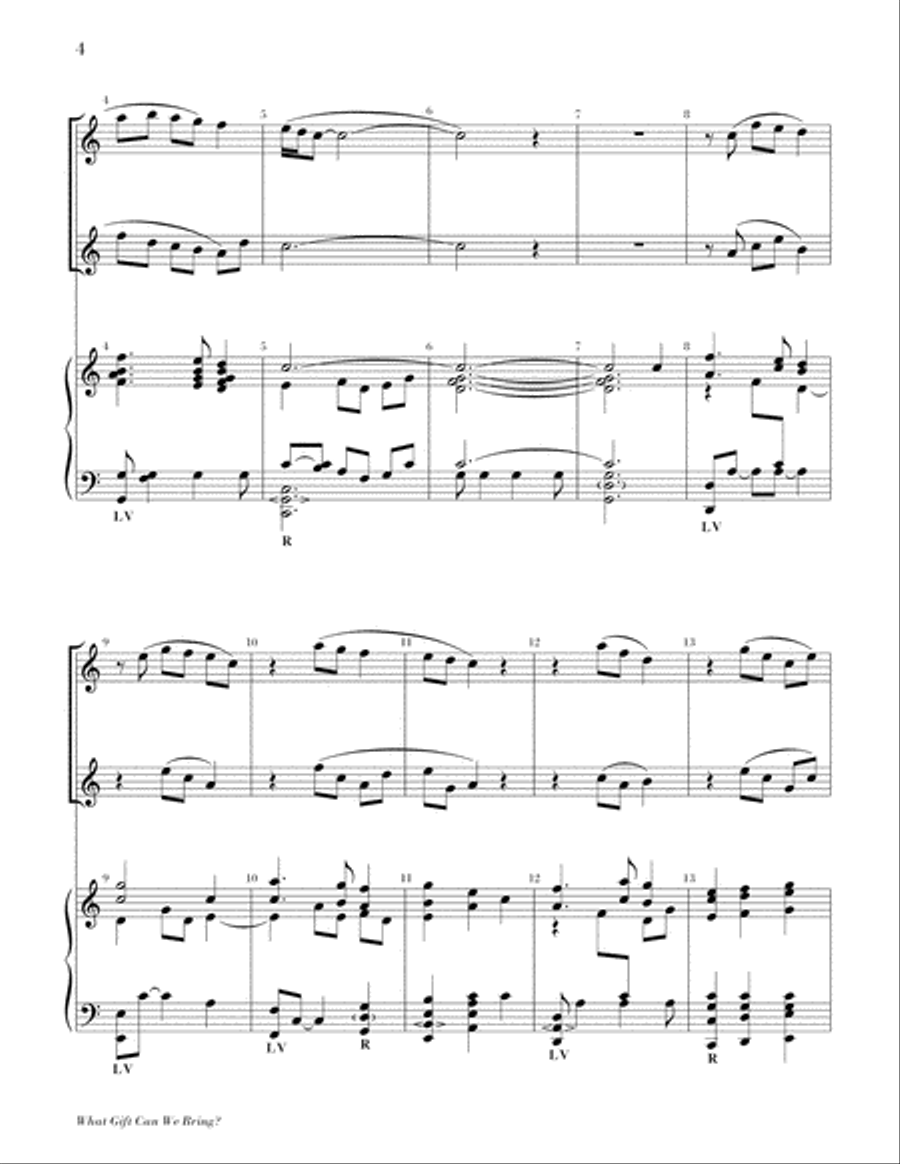 What Gift Can We Bring What Gift Can We Bring Director Score scores gallery preview page 4