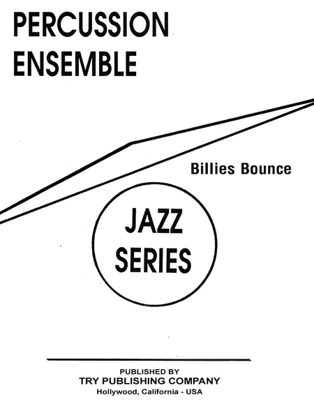 Percussion Ensemble Series - Billies Bounce
