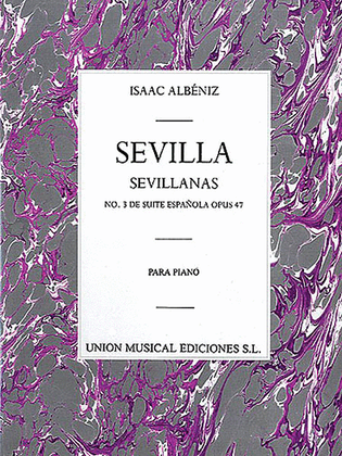 Book cover for Albeniz Sevilla Sevillanas No.3 De Suite Espanola Piano