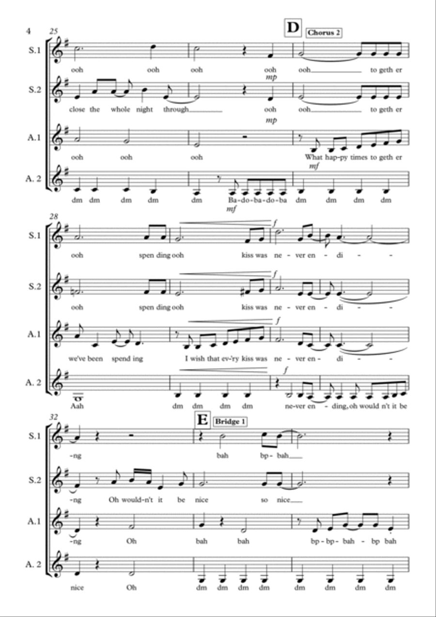 Wouldn't It Be Nice SSAA scores gallery preview page 4