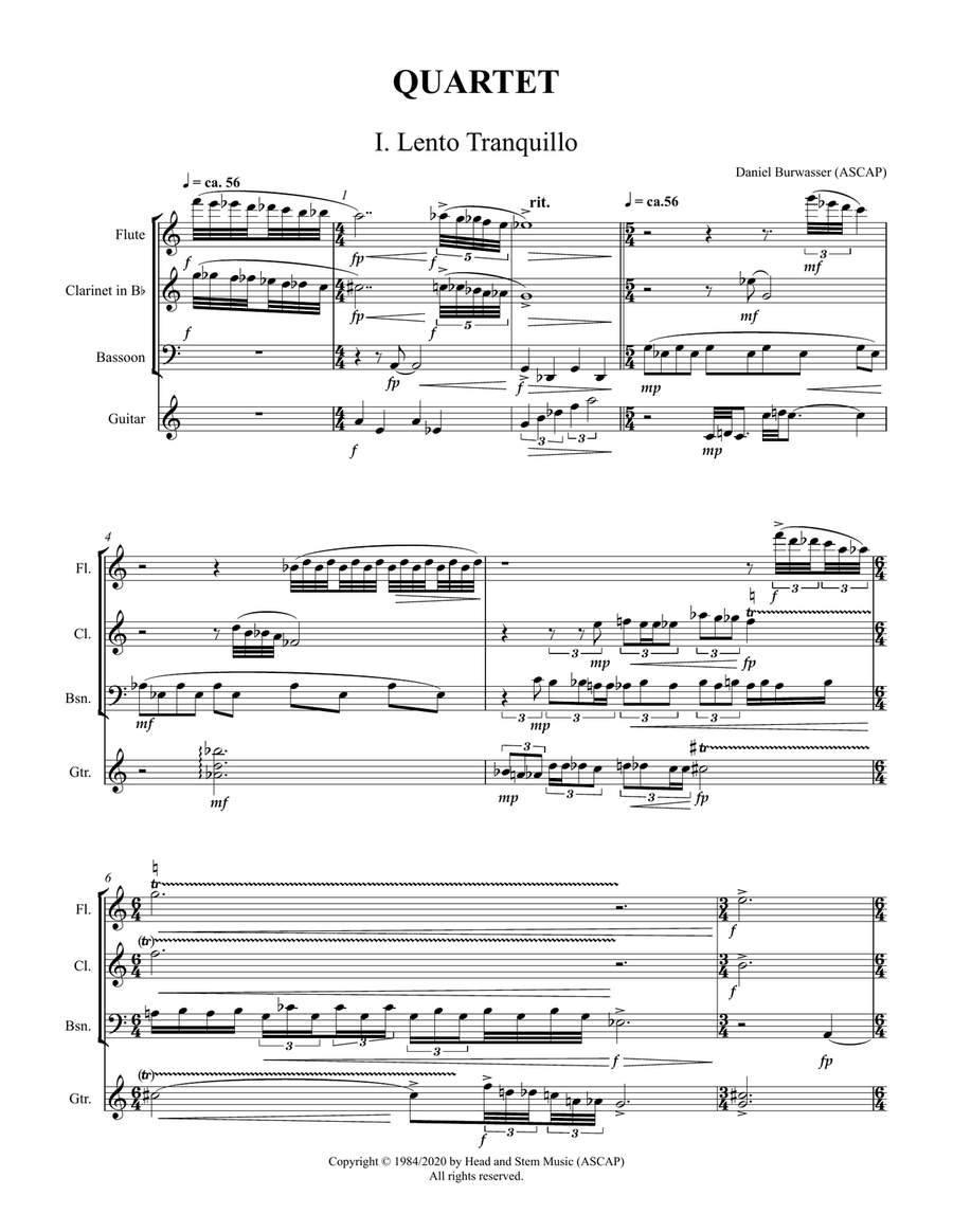 Quartet Small Ensemble scores gallery preview page 3
