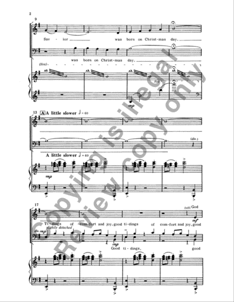 Christmas Trilogy: 3. God Rest Ye Merry, Gentlemen 4-Part scores gallery preview page 19