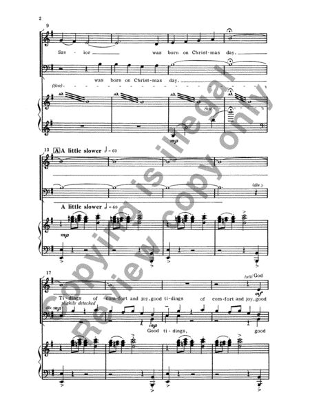 Christmas Trilogy: 3. God Rest Ye Merry, Gentlemen (Choral Score)