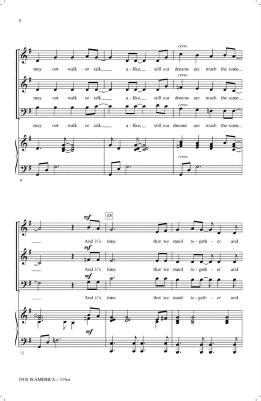 This Is America This Is America 3-Part scores gallery preview page 2