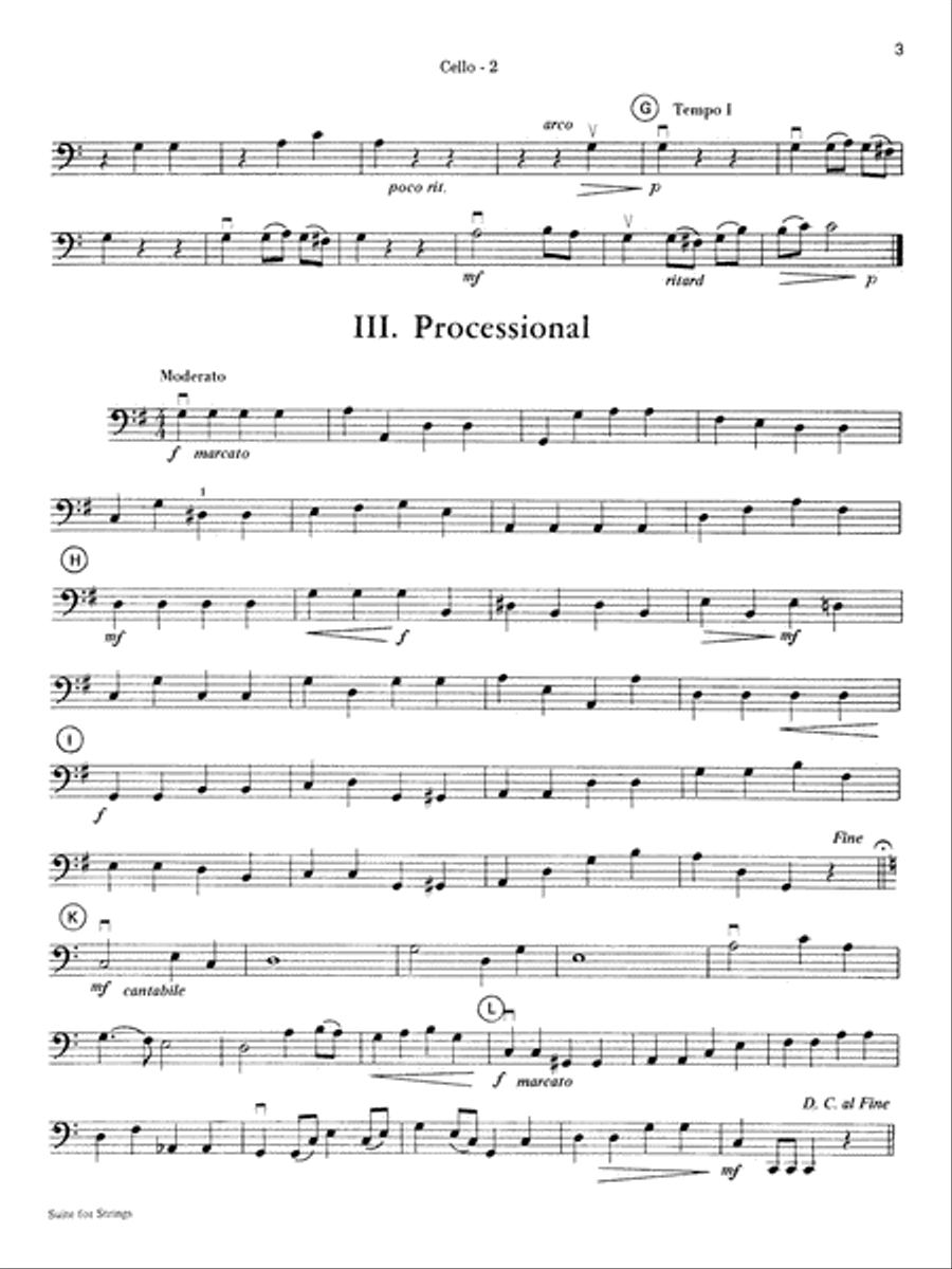 Highland/Etling String Quartet Series: Set 1: Cello String Quartet scores gallery preview page 3