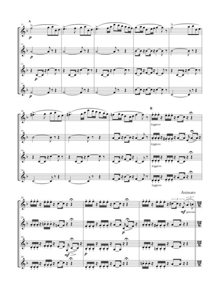 "L'Arlesienne Suite No. 2" for Clarinet Quartet image number null