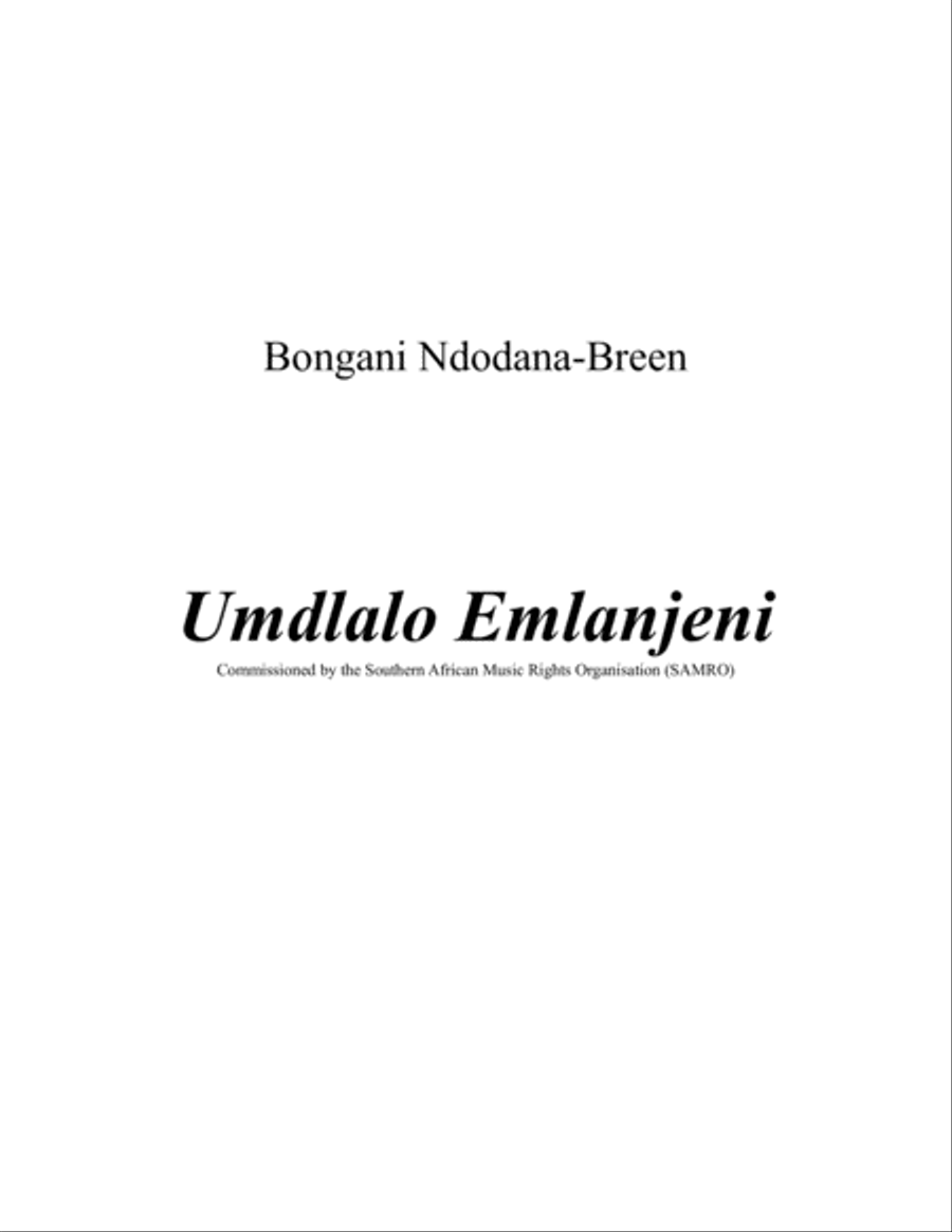 Umdlalo Emlanjeni (Games by the river) Piano Solo scores gallery preview page 1