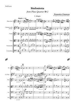 Domenico Cimarosa, "Sinfonietta" from Flute Quartet #2