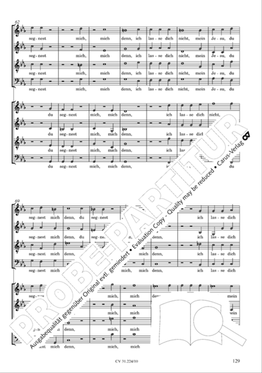 The complete motets (without Bc) Choir scores gallery preview page 136