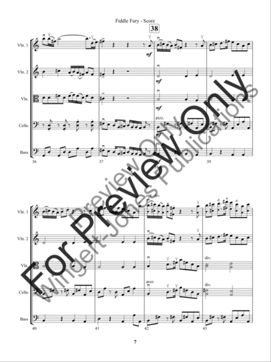 Fiddle Fury String Orchestra scores gallery preview page 10
