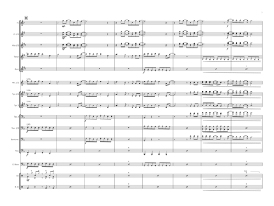 Hot To Go Marching Band scores gallery preview page 3