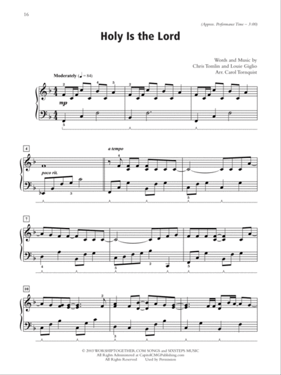 Current and Classic Praise Piano Solo scores gallery preview page 8