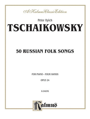 Book cover for Fifty Russian Folk Songs