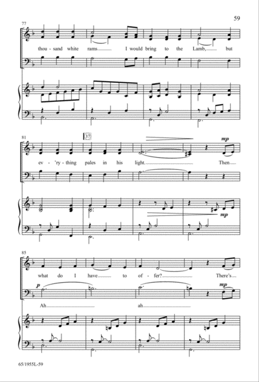 The Promise of a King 3-Part scores gallery preview page 59