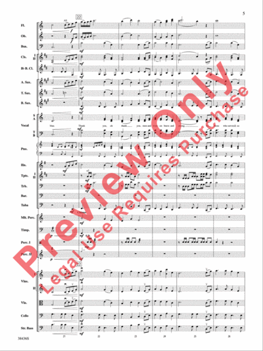 Thank You, Soldiers Full Orchestra scores gallery preview page 6