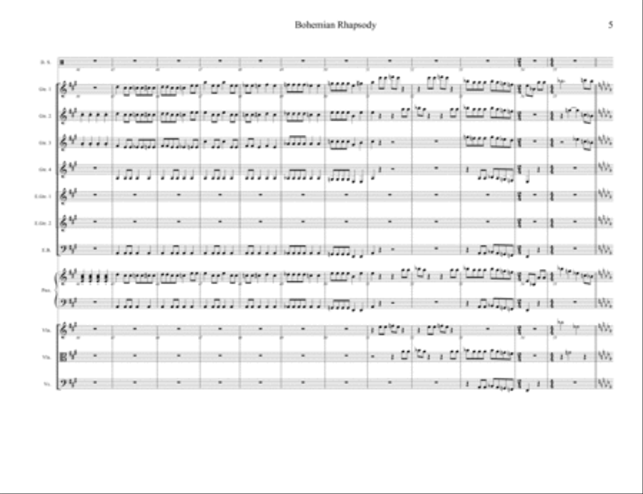 Bohemian Rhapsody Cello scores gallery preview page 5