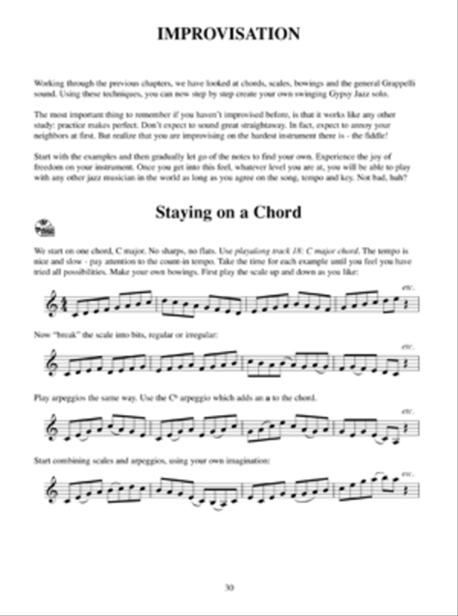 Stephane Grappelli Gypsy Jazz Violin Violin Solo scores gallery preview page 5