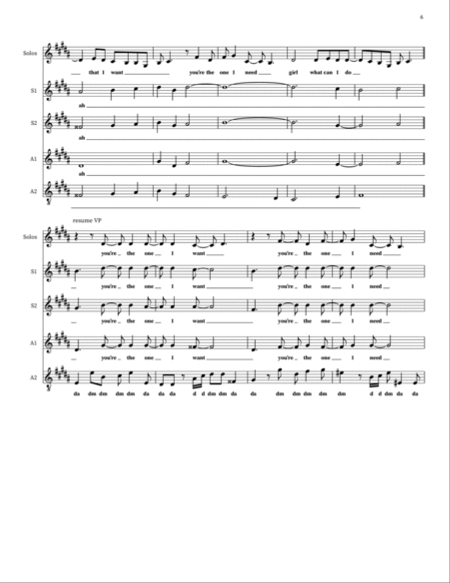 I Want You Back 4-Part scores gallery preview page 6