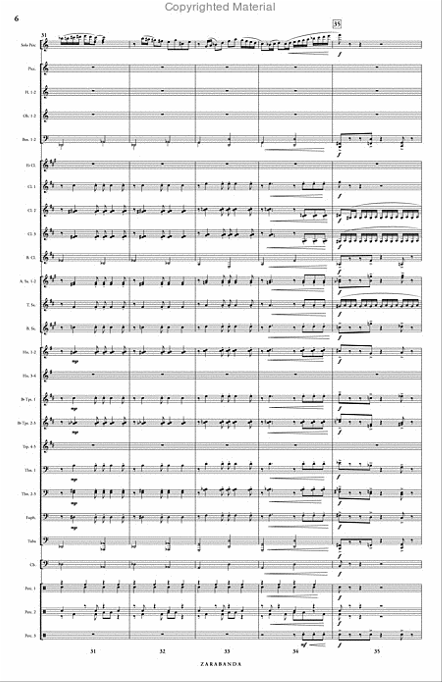 Zarabanda Concert Band scores gallery preview page 7