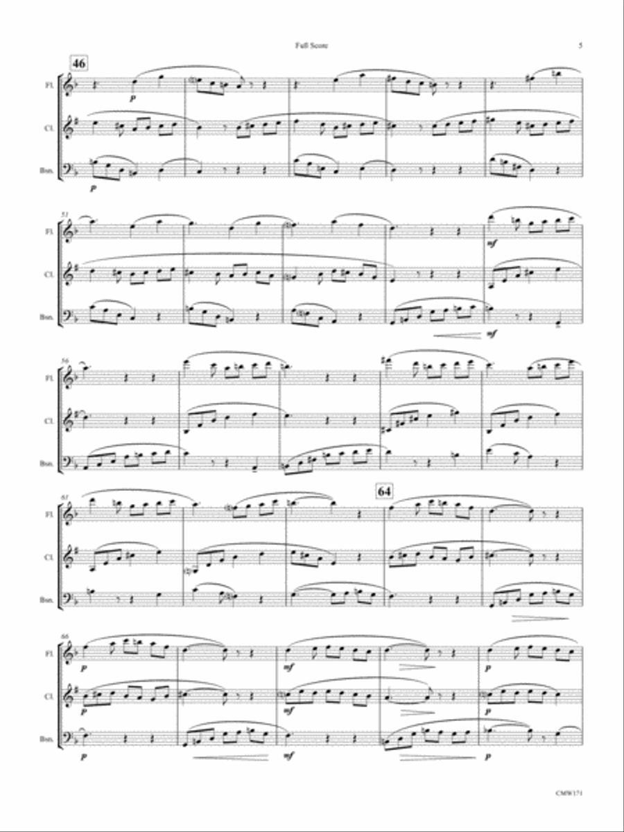 Trio in F Bassoon scores gallery preview page 5